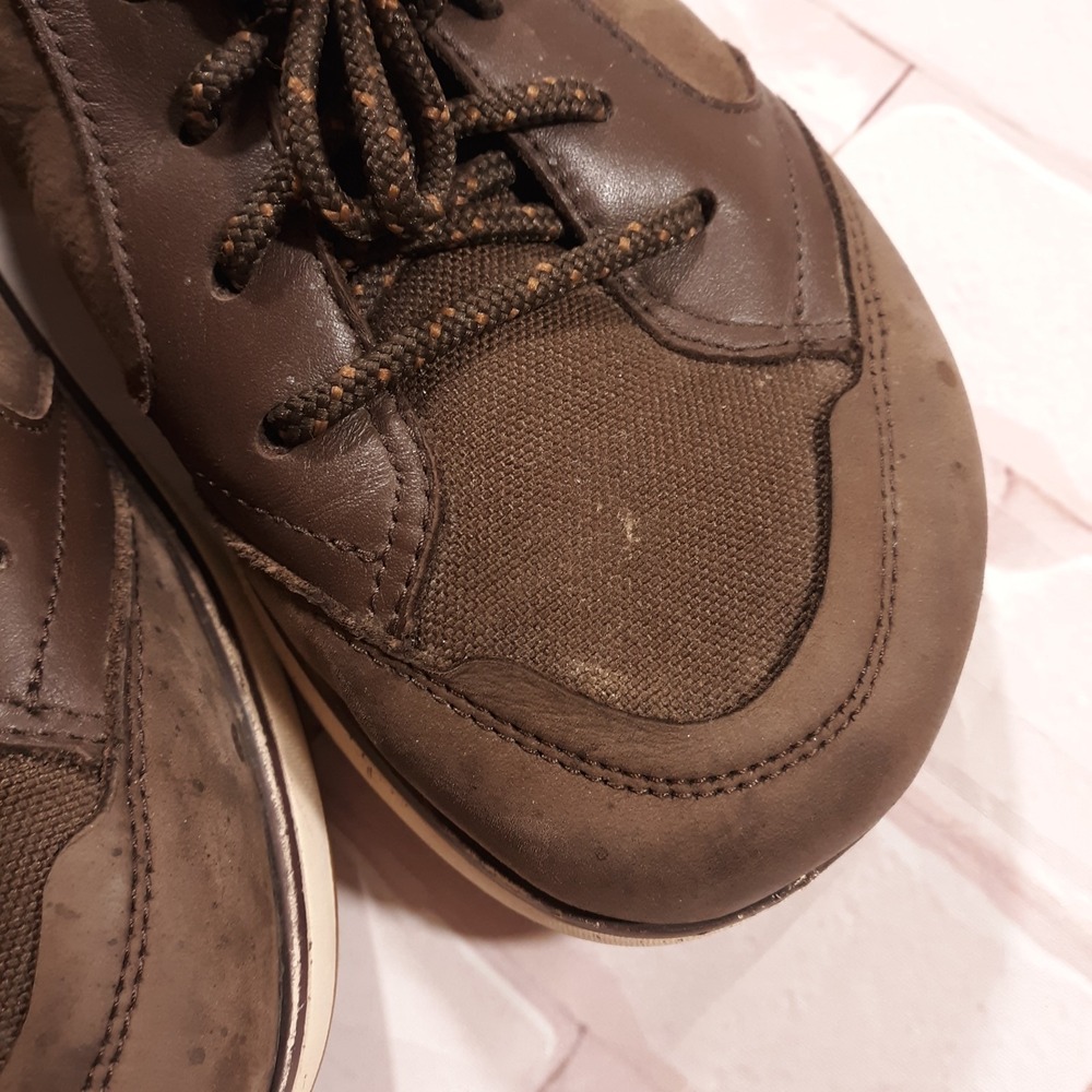 SAS Athletic Lace Up Sneakers Shoes Womens Size 7.5 W Brown Leather - Picture 5 of 11